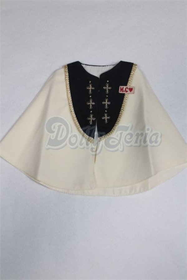 画像1: SDM/OF MELODY.C様製Holy Crossケープ(ベージュ)/1/3　60ｃｍ　BJD　MJD　衣装　ドール用 A-26-03-11-010-TN-ZA (1)