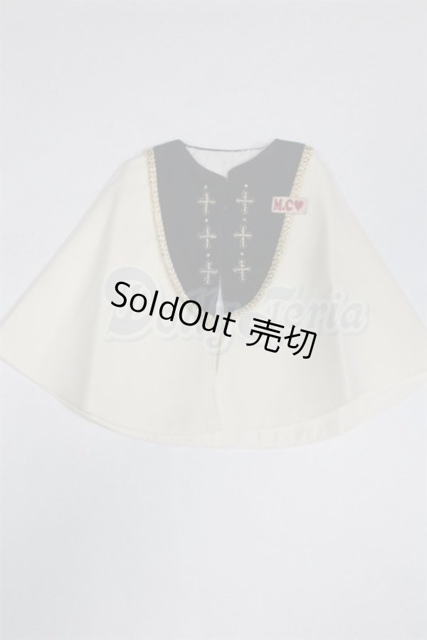 画像1: SDM/OF MELODY.C様製Holy Crossケープ(ベージュ)/1/3　60ｃｍ　BJD　MJD　衣装　ドール用 A-26-03-11-010-TN-ZA (1)