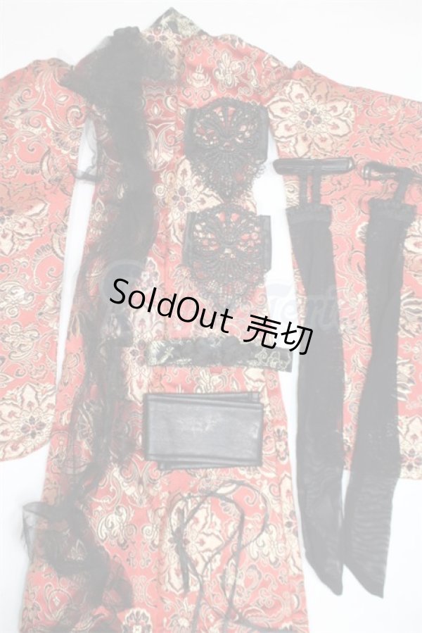 画像2: SD17B/OF:着物セット/1/3　70ｃｍ　BJD　MJD　衣装　ドール用 A-26-03-11-023-TN-ZA (2)