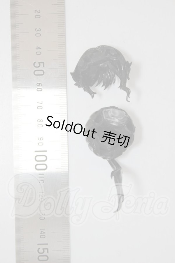 画像2: 1/12サイズ/髪の毛パーツ A-26-03-04-285-NY-ZA (2)