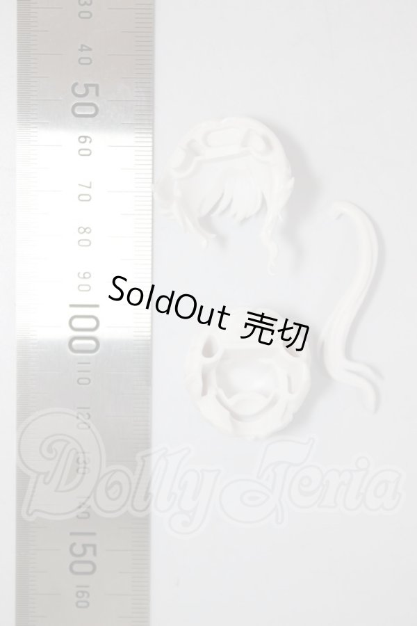 画像2: 1/12サイズ/髪の毛パーツ A-26-03-04-283-NY-ZA (2)