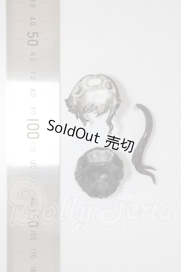 画像2: 1/12サイズ/髪の毛パーツ A-26-03-04-281-NY-ZA (2)