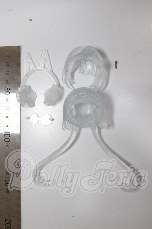 画像2: 1/12サイズ/髪の毛パーツ A-26-04-01-189-NY-ZA (2)