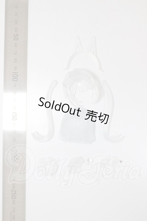 画像2: 1/12サイズ/髪の毛パーツ A-26-03-04-296-NY-ZA (2)