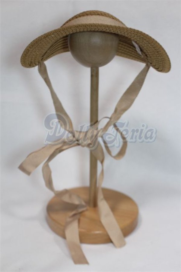 画像1: SDM/OF:麦わらボンネット/1/4　40ｃｍ　BJD　MJD　衣装　ドール用 A-26-03-11-051-NY-ZA (1)
