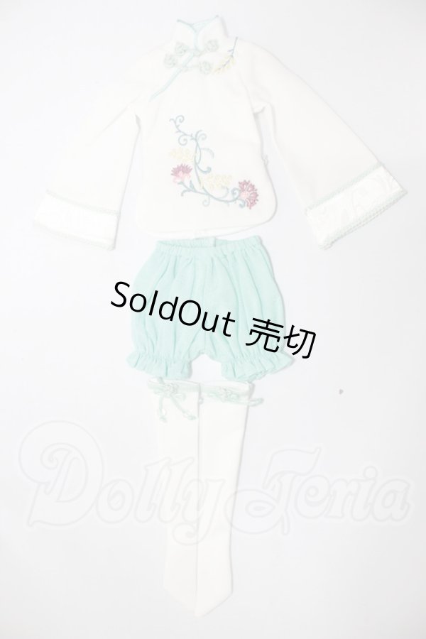 画像1: MDD/OF:オリエンタル・ビューティードレス・ミニ【翡翠色】 A-26-03-11-282-NY-ZA (1)