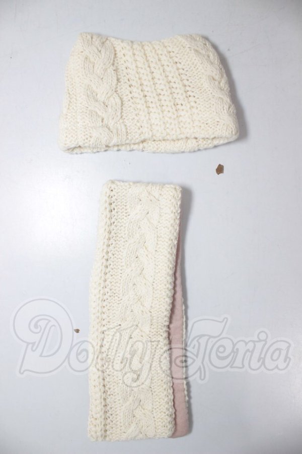 画像1: MSD&SDM/OF:マフラー＆ニット帽 A-26-03-11-200-TN-ZA (1)