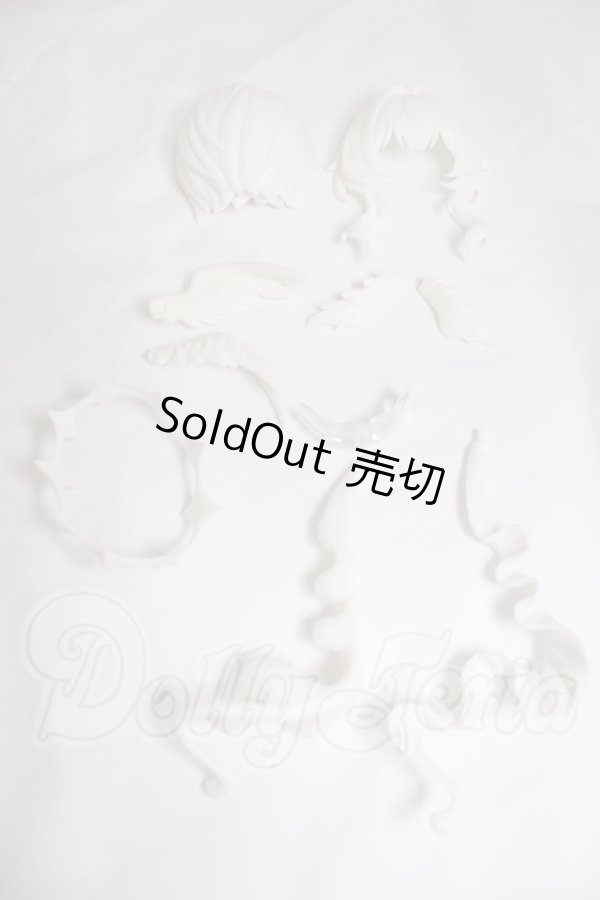 画像1: ルナに捧ぐ 未塗装　ヘアパーツ A-26-03-11-313-TN-ZA (1)