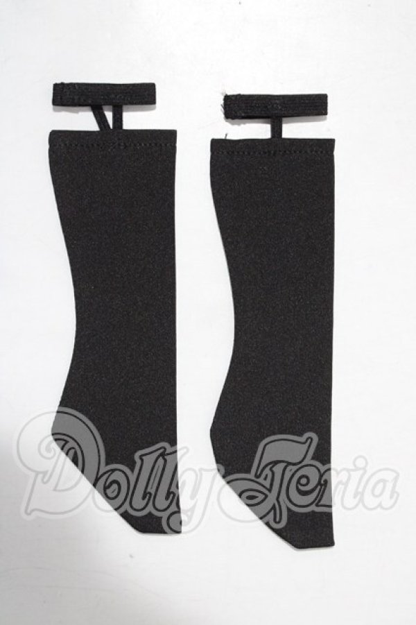 画像1: SD/OF:靴下留め付きソックス(黒) U-26-03-11-054-TN-ZU (1)