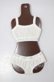 画像: SDM/OF:スポーツブラ＆ショーツセット（白）・ミニ A-26-03-18-367-NY-ZA