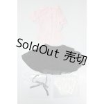 画像: DD/OF: フリルブラウスセット(黒×ピンク) A-26-03-11-350-NY-ZA