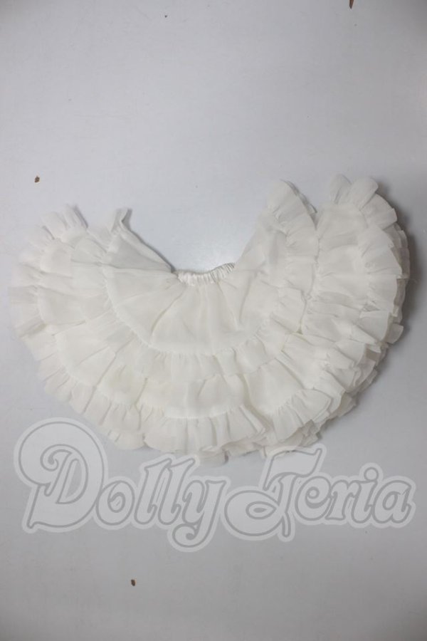 画像1: MSD/OF:ぽんぽんパニエ(白)・ミニ A-26-04-01-287-NY-ZA (1)