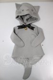 画像1: MDD/OF:グレーねこパーカー・ミニ A-26-03-18-286-NY-ZA (1)
