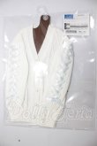 画像1: DD/OF:編み上げニットカーディガン（白） A-26-03-25-342-NY-ZA (1)