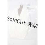 画像: DD/OF:編み上げニットカーディガン（白） A-26-03-25-342-NY-ZA