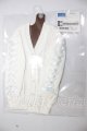 画像: DD/OF:編み上げニットカーディガン（白） A-26-03-25-342-NY-ZA
