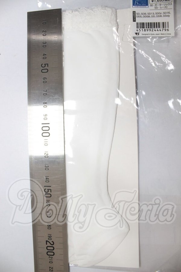 画像2: SD/OF:ガーターソックス(白・レース) A-26-03-25-323-WT-ZA (2)