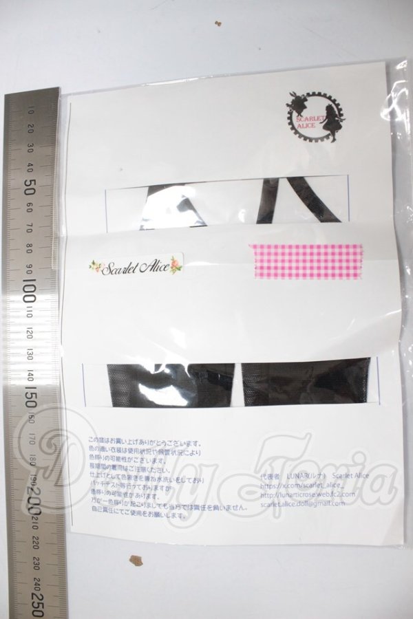 画像2: DD/OF:Scarlet Alice様製 サイハイガーターソックス A-26-03-25-325-WT-ZA (2)