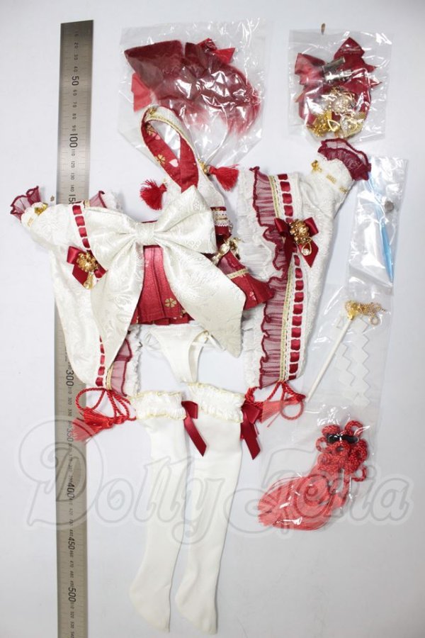 画像2: MDD/巫女ちゃん、その耳は…？桜SP・赤　machikawa様製 A-26-05-05-398-NY-ZA (2)