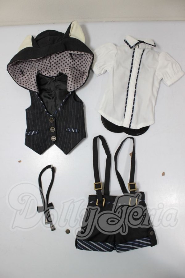 画像1: MSD＆MDD/OF：ねこ耳フードベストセット A-26-05-12-106-NY-ZA (1)