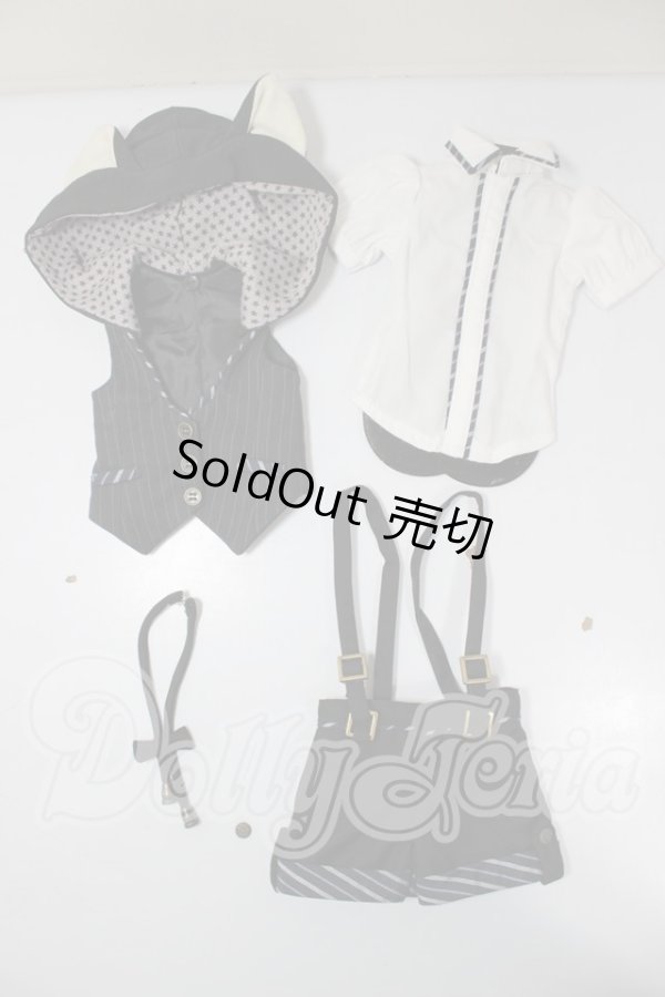 画像1: MSD＆MDD/OF：ねこ耳フードベストセット A-26-05-12-106-NY-ZA (1)