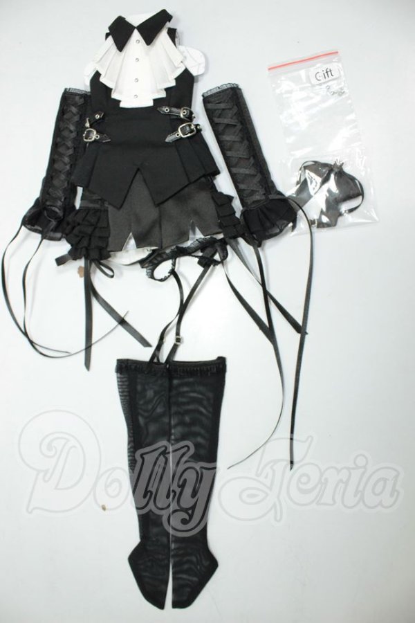 画像1: MDD/惑星の服：解構ブラック&ホワイト　Bセット　パンツ A-26-06-08-221-NY-ZA (1)
