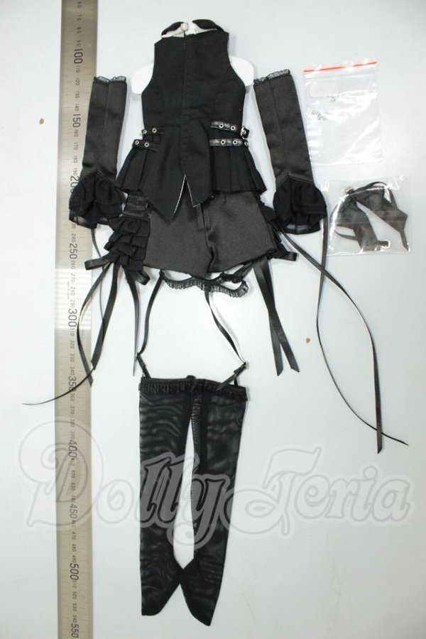 画像2: MDD/惑星の服：解構ブラック&ホワイト　Bセット　パンツ A-26-06-08-221-NY-ZA (2)