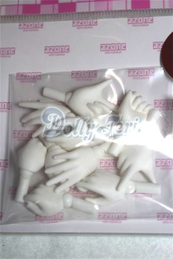 画像2: AZONE/ピュアニーモ2　ハンドパーツSET/A　ホワイトグローブ A-26-06-22-033-NY-ZA (2)