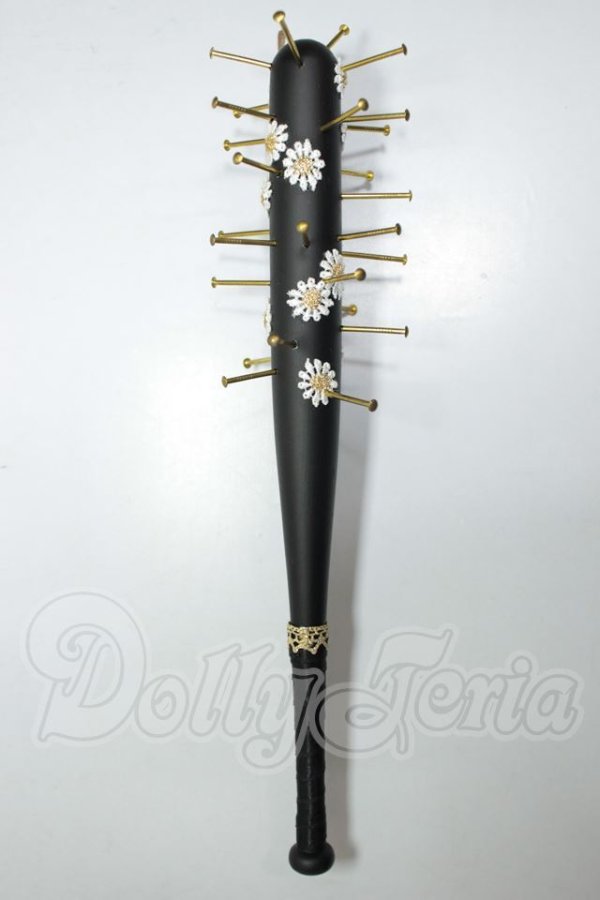 画像1: DD/24cm・大人のフローラル釘バット　らめび様製 A-26-06-22-391-NY-ZA (1)