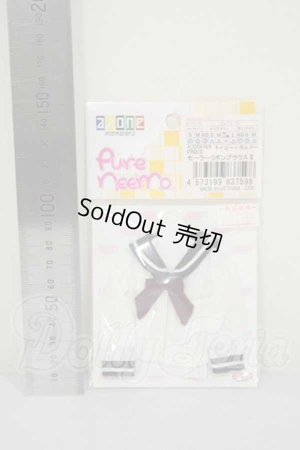 画像2: AZONE/PNXS セーラーリボンブラウスII A-26-06-29-325-NY-ZA (2)