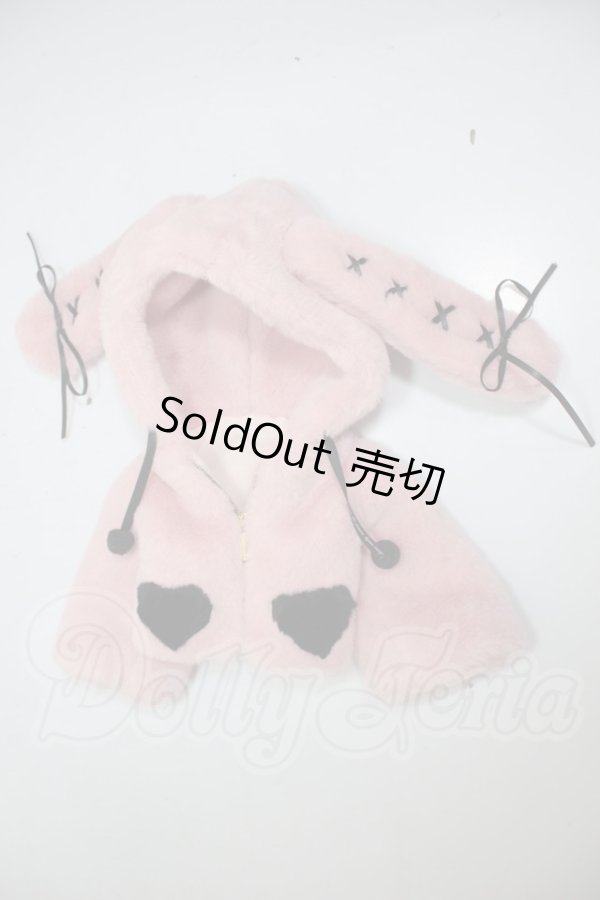 画像1: MDD/かわいいウサギの耳の毛皮のコート　Cat in boots studio製 A-26-07-13-143-NY-ZA (1)