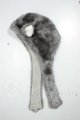 画像: MDD/ねこみみフードマフラー(グレー) A-26-07-27-203-NY-ZA