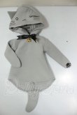 画像1: MDD/OF:グレーねこパーカー・ミニ A-26-07-27-175-NY-ZA (1)