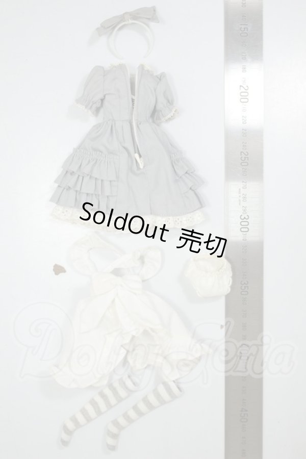 画像2: AZONE/23ｃｍ　PN　アリスドレスset(グレー) A-26-08-03-386-NY-ZA (2)
