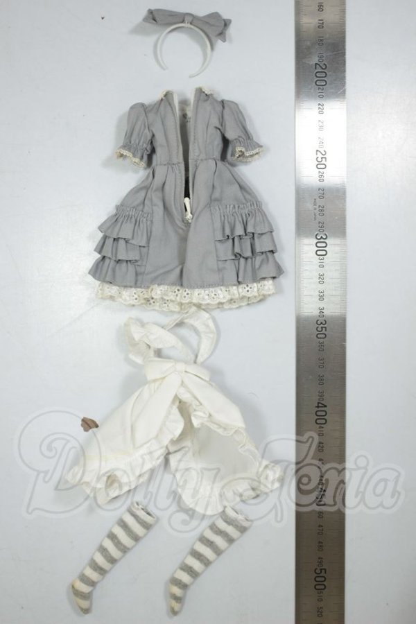 画像2: AZONE/23ｃｍ　PN　アリスドレスset(グレー) A-26-08-03-385-NY-ZA (2)