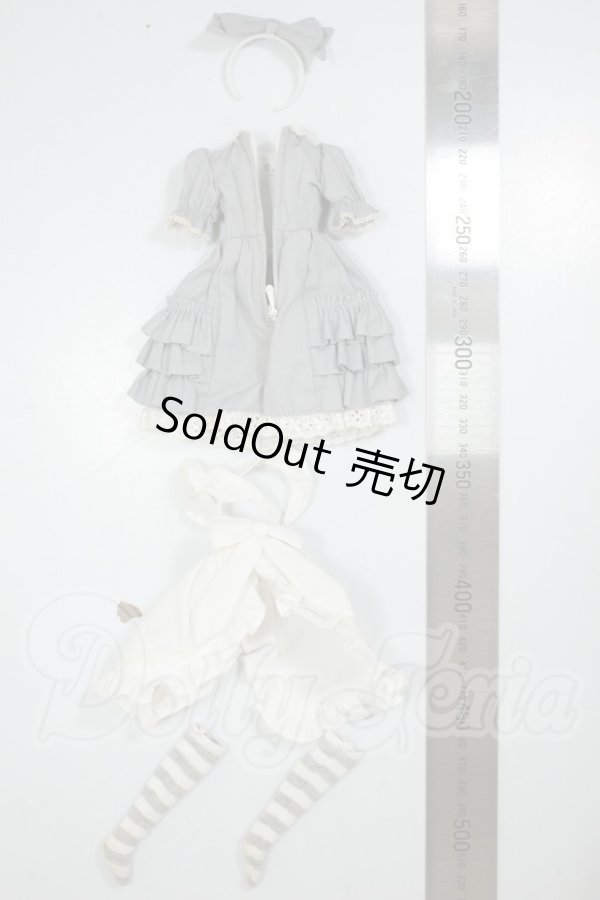 画像2: AZONE/23ｃｍ　PN　アリスドレスset(グレー) A-26-08-03-385-NY-ZA (2)