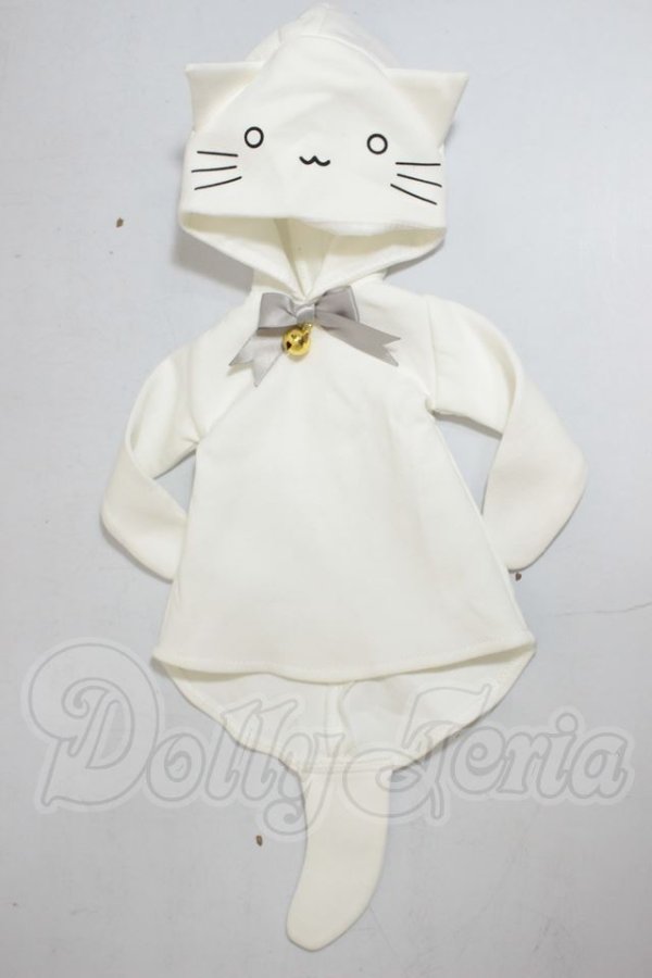 画像1: MDD/OF:白ねこパーカー・ミニ A-26-08-03-115-NY-ZA (1)