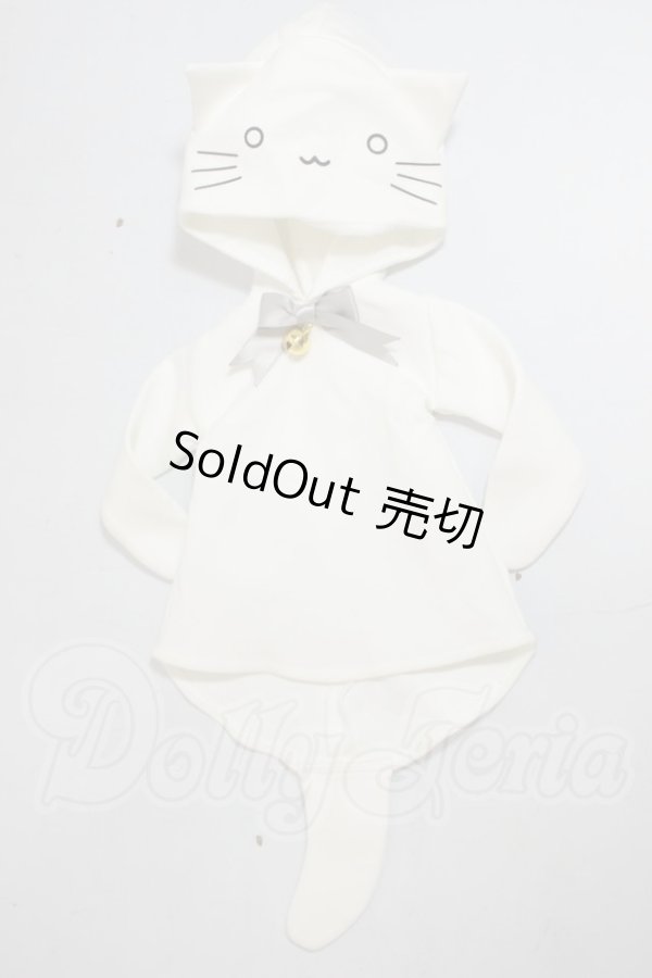 画像1: MDD/OF:白ねこパーカー・ミニ A-26-08-03-115-NY-ZA (1)