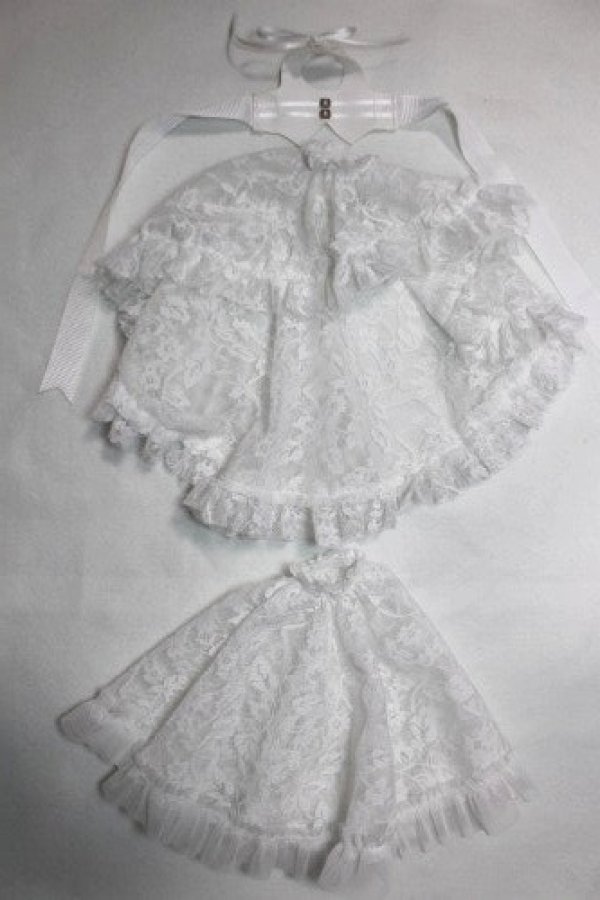 画像1: 幼SD/総レースドレスセット　3人の魔女様製/1/6　30ｃｍ　BJD　MJD　衣装　ドール用 A-26-08-31-087-NY-ZA (1)