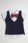 画像1: 幼SD/シャツ・ベスト　NINE9STYLE製/1/6　30ｃｍ　BJD　MJD　衣装　ドール用 A-26-08-31-067-NY-ZA (1)