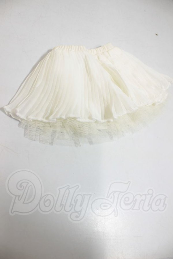 画像1: DD/OF:シフォンプリーツスカート（白） A-26-09-07-369-NY-ZA (1)