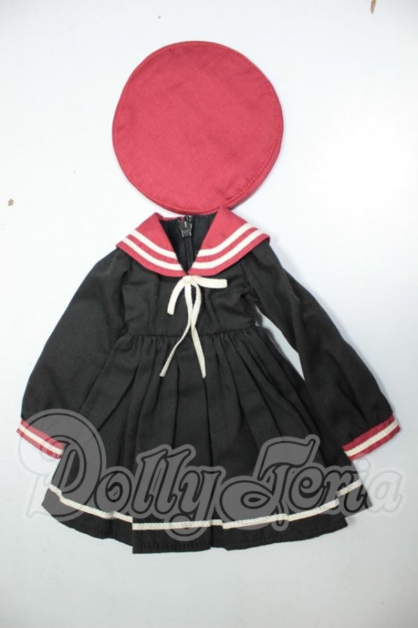 画像1: SDM/ブラックセーラーワンピース（紅）　Amors & Amors Dolly製 A-26-09-14-157-NY-ZA (1)