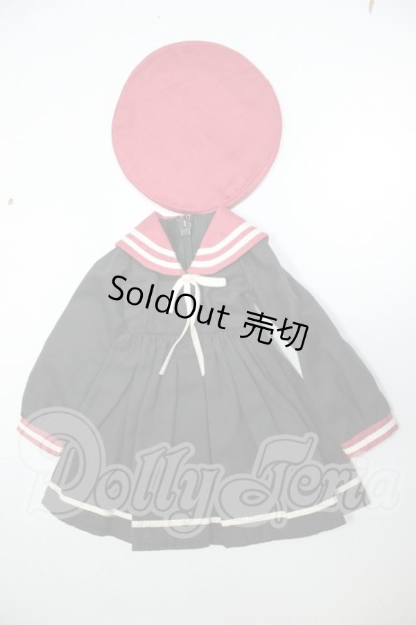 画像1: SDM/ブラックセーラーワンピース（紅）　Amors & Amors Dolly製 A-26-09-14-157-NY-ZA (1)