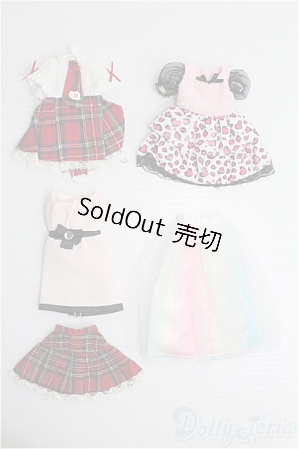 画像1: リカちゃん/OF:衣装5点セット/ I-25-09-28-261-KD-ZI (1)