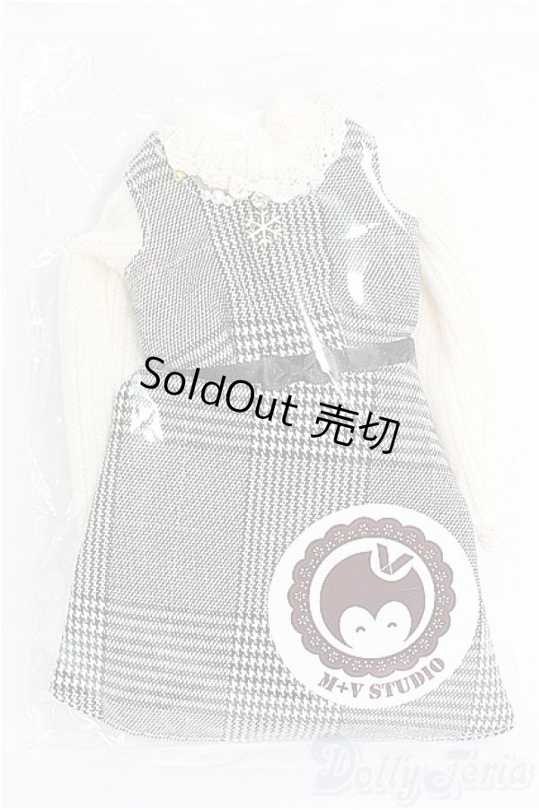 画像1: MDD/OF ニットトップスとチェック柄ワンピースの4点セット：?屋Mv+Studio様製 I-25-04-06-2066-TO-ZI (1)