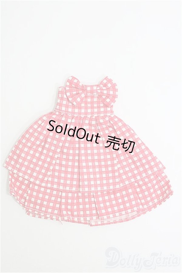 画像1: 1/6ドール(20cm)/OF：ワンピース(赤チェック) I-25-02-16-3102-TO-ZI (1)