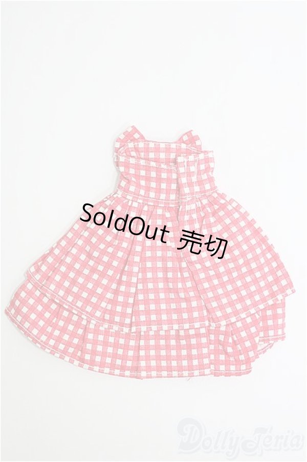 画像2: 1/6ドール(20cm)/OF：ワンピース(赤チェック) I-25-02-16-3102-TO-ZI (2)