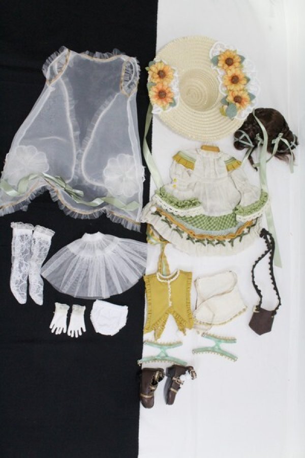 画像2: Gem of doll/OF:Sunflower Sunny Outfit +Shoes+Wig I-23-12-10-090-KN-ZI (2)