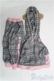 画像1: MDD/OF くまチェックレイヤード風パーカー:Azuki Milk様製 I-25-02-23-2078-TO-ZI (1)