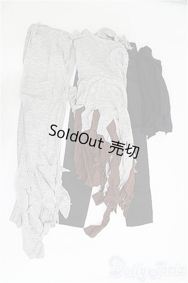 画像2: 60-65cm/OF セット 切りっぱなしデザイン衣装セット I-25-03-02-2087-YB-ZI (2)